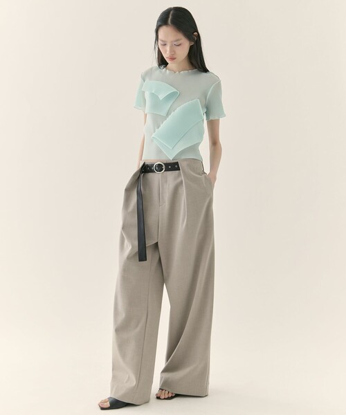 kotohayokozawa/コトハヨコザワ】《STUDIOUS別注》SHEER SHORT SLEEVE