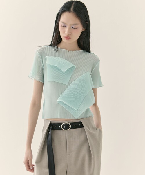 kotohayokozawa/コトハヨコザワ】《STUDIOUS別注》SHEER SHORT SLEEVE