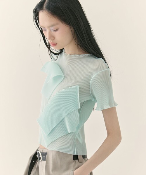 kotohayokozawa/コトハヨコザワ】《STUDIOUS別注》SHEER SHORT SLEEVE