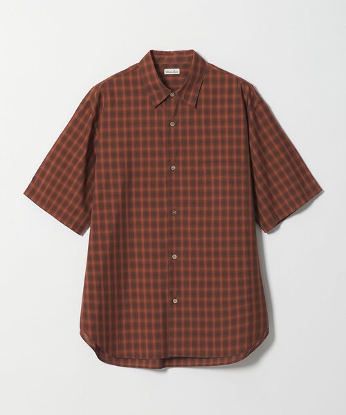 Steven Alan＞ オンブレー チェック レギュラーカラー シャツ（シャツ