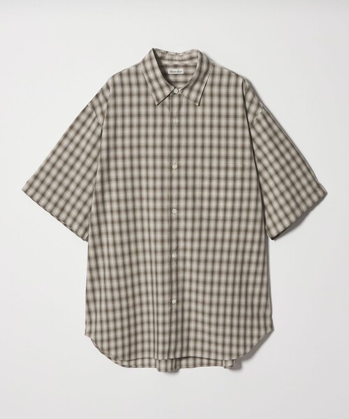 Steven Alan＞ オンブレー チェック レギュラーカラー シャツ（シャツ
