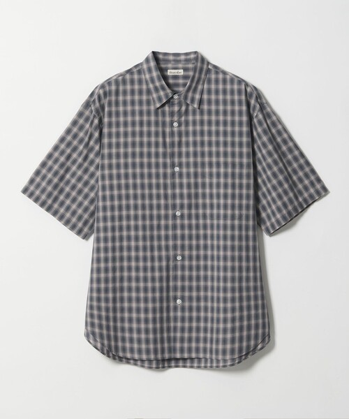 Steven Alan＞ オンブレー チェック レギュラーカラー シャツ（シャツ