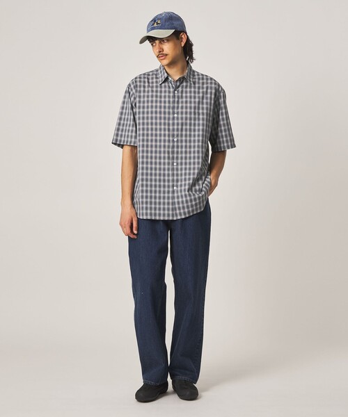 Steven Alan(スティーブンアラン)の「<Steven Alan> オンブレー チェック レギュラーカラー シャツ(シャツ/ブラウス・メンズ・グレー/ダークブラウン/ベージュ・M/S/XL/L)」の4枚目の写真