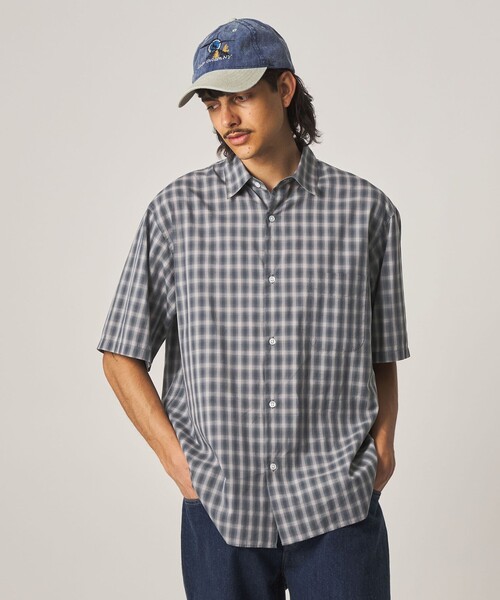 Steven Alan(スティーブンアラン)の「<Steven Alan> オンブレー チェック レギュラーカラー シャツ(シャツ/ブラウス・メンズ・グレー/ダークブラウン/ベージュ・M/S/XL/L)」の5枚目の写真