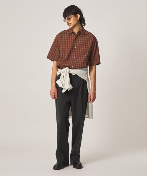 Steven Alan(スティーブンアラン)の「<Steven Alan> オンブレー チェック レギュラーカラー シャツ(シャツ/ブラウス・メンズ・グレー/ダークブラウン/ベージュ・M/S/XL/L)」の14枚目の写真