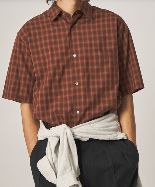 Steven Alan(スティーブンアラン)の「<Steven Alan> オンブレー チェック レギュラーカラー シャツ(シャツ/ブラウス・メンズ・グレー/ダークブラウン/ベージュ・M/S/XL/L)」の16枚目の写真