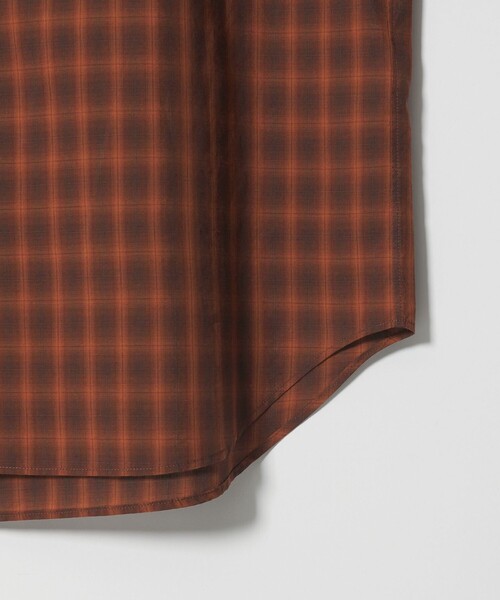 Steven Alan＞ オンブレー チェック レギュラーカラー シャツ（シャツ