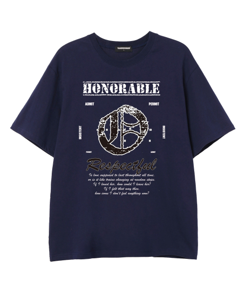 VANNWORKS(バンワークス)の「ABO 半袖Tシャツ (VS0228) O_ネイビー(Tシャツ/カットソー・メンズ・その他・SMALL/MEDIUM/LARGE/X-LARGE/XX-LARGE)」の3枚目の写真
