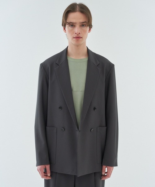 ESTNATION(エストネーション)の「GOOD PEOPLE GOOD STITCHING GOOD PRODUCT for ESTNATION / バランサーキュラー ダブルジャケット(テーラードジャケット・メンズ・チャコールグレー/ネイビー・MEDIUM/SMALL/X-LARGE/LARGE)」の9枚目の写真