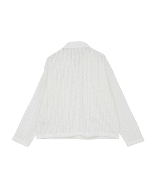MELROSE claire（メルローズ クレール）の「【ラッセルレース襟付きカットソーカーディガン】（シャツ/ブラウス・レディース・オフホワイト/ブラック・FREE）」の20枚目の写真