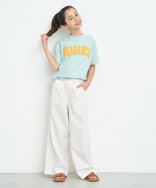coca(coca)(コカ)の「キッズ サマーデニムワイドパンツ(デニムパンツ・キッズ・ライトブルー/アイボリー・150/140/130/120)」の10枚目の写真