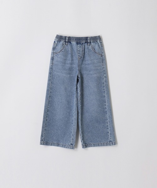 coca(coca)(コカ)の「キッズ サマーデニムワイドパンツ(デニムパンツ・キッズ・ライトブルー/アイボリー・150/140/130/120)」の17枚目の写真