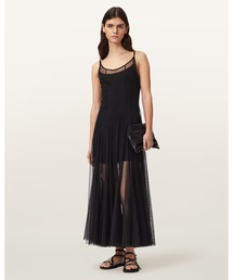 ALLSAINTS | HARMONIA SLIM FIT 2-IN-1 DRESS | HARMONIA スリム フィット 2-IN-1 ドレス・ワンピース(ワンピース)