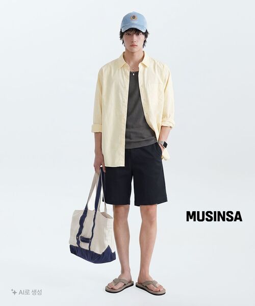 MUSINSA STANDARD（ムシンサスタンダード）の「CR スクープネックスリーブレストップ [ガンメタル]（Tシャツ/カットソー・メンズ・その他・SMALL/MEDIUM/LARGE/X-LARGE/2XL/3XL）」の5枚目の写真