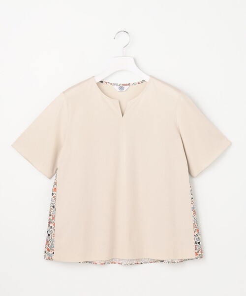 J.PRESS(ジェイプレス)の「【一枚で着映え】LIBERTYコンビ バックデザイン カットソー(Tシャツ/カットソー・レディース・ネイビー系/ベージュ系・LARGE/MEDIUM)」の7枚目の写真