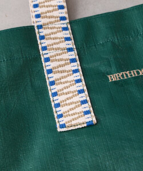 BIRTHDAY BAR(バースデイバー)の「ジャガードハンドルシートバッグ(トートバッグ・レディース・アイボリー/グリーン/シルバー・0)」の11枚目の写真