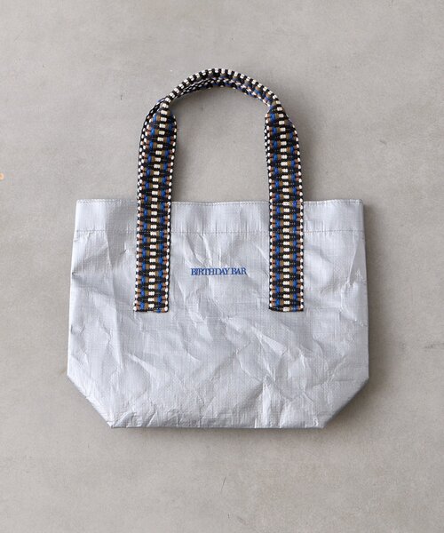 BIRTHDAY BAR(バースデイバー)の「ジャガードハンドルシートバッグ(トートバッグ・レディース・アイボリー/グリーン/シルバー・0)」の13枚目の写真