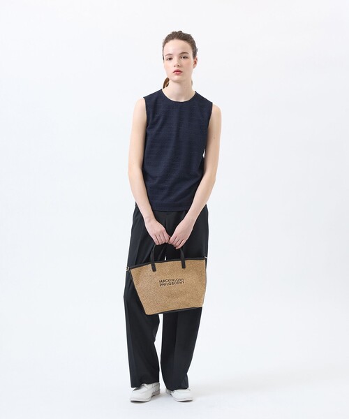 MACKINTOSH PHILOSOPHY(マッキントッシュ フィロソフィー)の「ウールライクトロツータックワイドパンツ(その他パンツ・レディース・ベージュ/ピンク系その他2/ダークネイビー・36/38)」の7枚目の写真