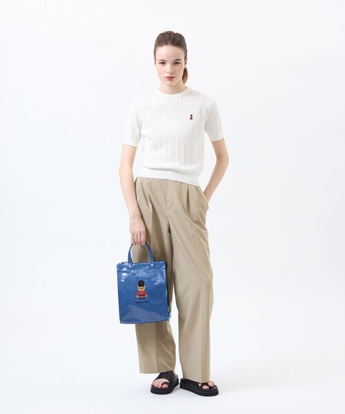 MACKINTOSH PHILOSOPHY(マッキントッシュ フィロソフィー)の「ウールライクトロツータックワイドパンツ(その他パンツ・レディース・ベージュ/ピンク系その他2/ダークネイビー・36/38)」の9枚目の写真