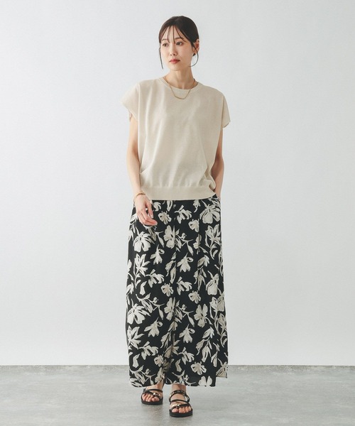 GLOBAL WORK（グローバルワーク）の「リネン混シアーフレンチプルオーバー/655851（Tシャツ/カットソー・レディース・スミクロ/ブラウン系/グレイッシュベージュ・LARGE/MEDIUM）」の13枚目の写真