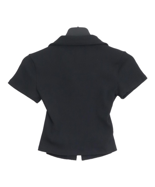 ANAP（アナップ）の「ホルターキャミドッキング Wジップ リブトップス（Tシャツ/カットソー・レディース・ホワイト/ライトブルー/ブラック・F）」の15枚目の写真