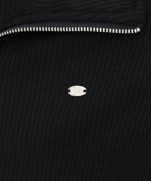 ANAP（アナップ）の「ホルターキャミドッキング Wジップ リブトップス（Tシャツ/カットソー・レディース・ホワイト/ライトブルー/ブラック・F）」の19枚目の写真