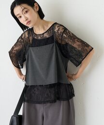 CIAOPANIC TYPY | 【マルチウェイ】ビスチェ付きレースブラウスTee(Tシャツ/カットソー)