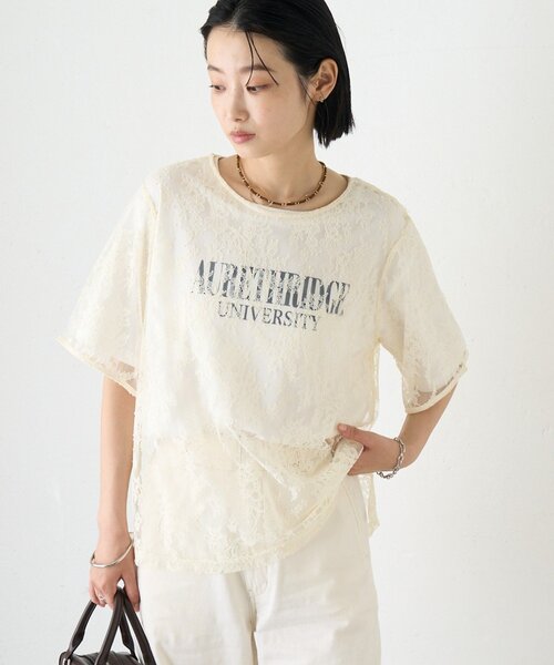 CIAOPANIC TYPY(チャオパニックティピー)の「【マルチウェイ】ビスチェ付きレースブラウスTee(Tシャツ/カットソー・レディース・ホワイト/ブラック/アイボリー・ONE SIZE)」の7枚目の写真