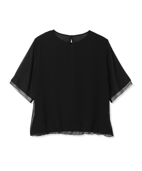 A/C DESIGN BY ALPHA CUBIC(エーシーデザインバイアルファキュービック)の「シフォンプリーツTブラウス(Tシャツ/カットソー・レディース・ライトグレー/ブラック/グリーン・M/L/LL)」の22枚目の写真