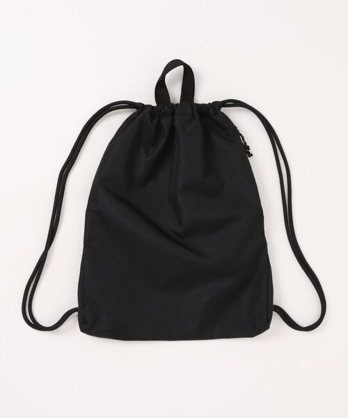 MEI OCEAN(メイオーシャン)の「Philip Lumbang ナップサック 巾着バッグ(バックパック/リュック・メンズ・ブラック×ホワイト/ブラック×ブラック・FREE)」の3枚目の写真