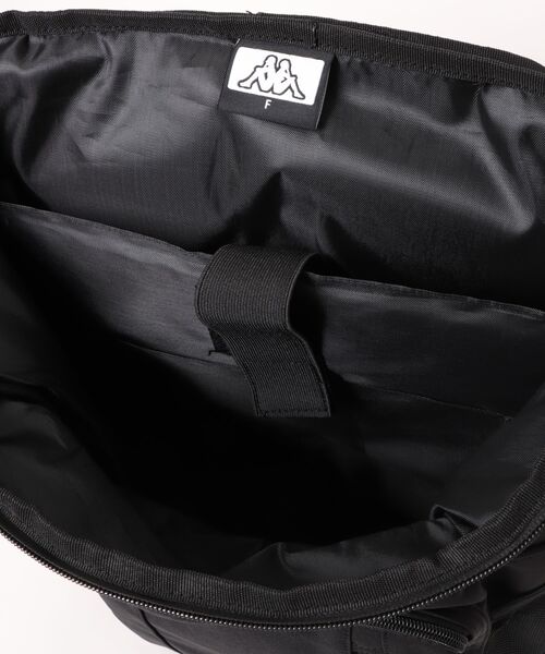 Kappa(カッパ)の「【Kappa/カッパ】ボックスタイプバックパック ナイロンリュックサック 通学 部活(バックパック/リュック・メンズ・ホワイト×ブラック/ブラック×ブラック・FREE)」の5枚目の写真