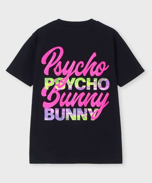 Psycho Bunny(サイコバニー)の「ネオンロゴ バックプリントTシャツ(Tシャツ/カットソー・メンズ・ブラック/ホワイト・X-LARGE/SMALL/MEDIUM/LARGE)」の15枚目の写真