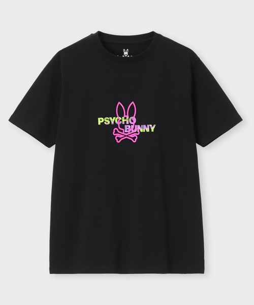 Psycho Bunny(サイコバニー)の「ネオンロゴ バックプリントTシャツ(Tシャツ/カットソー・メンズ・ブラック/ホワイト・X-LARGE/SMALL/MEDIUM/LARGE)」の14枚目の写真