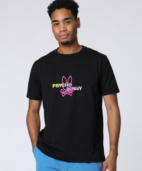 Psycho Bunny(サイコバニー)の「ネオンロゴ バックプリントTシャツ(Tシャツ/カットソー・メンズ・ブラック/ホワイト・X-LARGE/SMALL/MEDIUM/LARGE)」の11枚目の写真