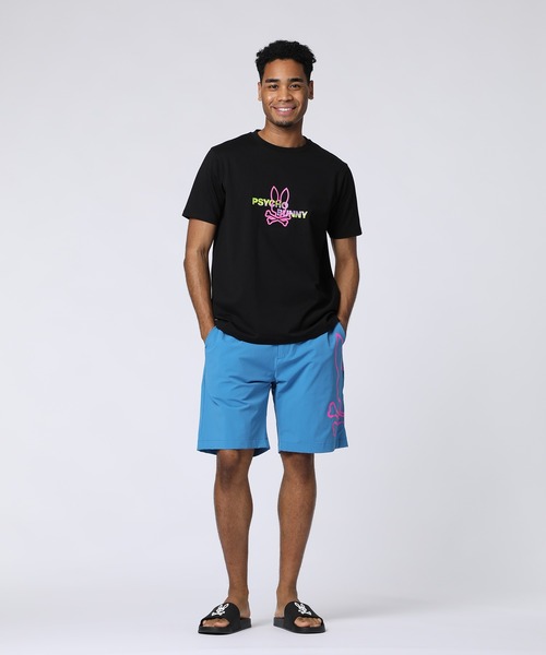 Psycho Bunny(サイコバニー)の「ネオンロゴ バックプリントTシャツ(Tシャツ/カットソー・メンズ・ブラック/ホワイト・X-LARGE/SMALL/MEDIUM/LARGE)」の13枚目の写真