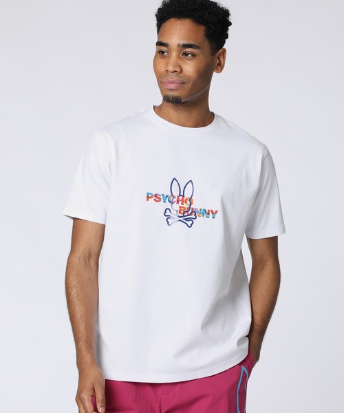 Psycho Bunny(サイコバニー)の「ネオンロゴ バックプリントTシャツ(Tシャツ/カットソー・メンズ・ブラック/ホワイト・X-LARGE/SMALL/MEDIUM/LARGE)」の3枚目の写真