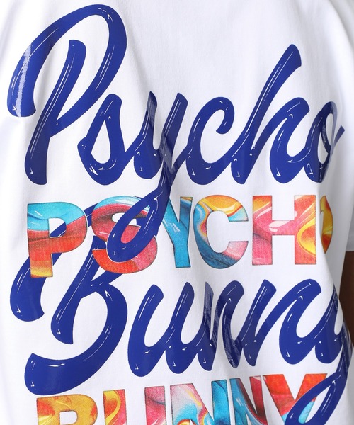Psycho Bunny(サイコバニー)の「ネオンロゴ バックプリントTシャツ(Tシャツ/カットソー・メンズ・ブラック/ホワイト・X-LARGE/SMALL/MEDIUM/LARGE)」の9枚目の写真