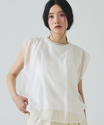 abahouse mavie | 【シアー】レイヤードドッキングプルオーバー(その他トップス)