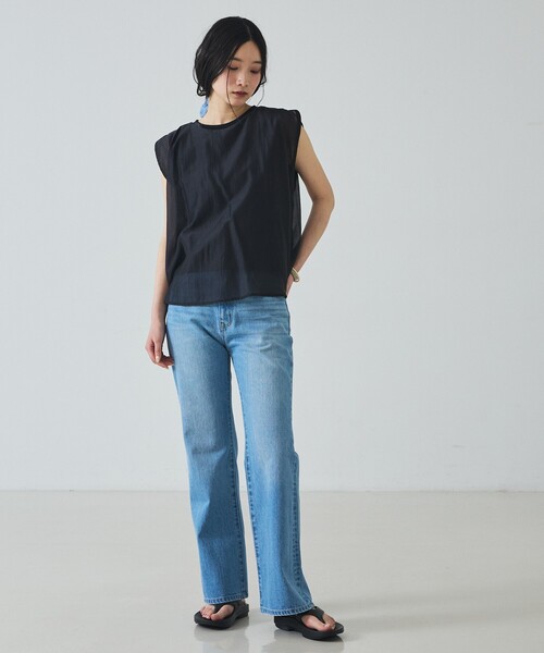 abahouse mavie（アバハウスマヴィ）の「【シアー】レイヤードドッキングプルオーバー（その他トップス・レディース・ブラック/イエロー/ブラウン/ホワイト・フリー）」の13枚目の写真