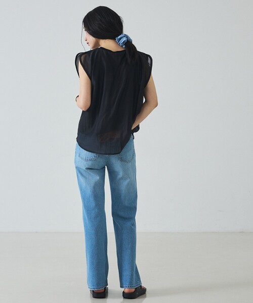 abahouse mavie（アバハウスマヴィ）の「【シアー】レイヤードドッキングプルオーバー（その他トップス・レディース・ブラック/イエロー/ブラウン/ホワイト・フリー）」の15枚目の写真