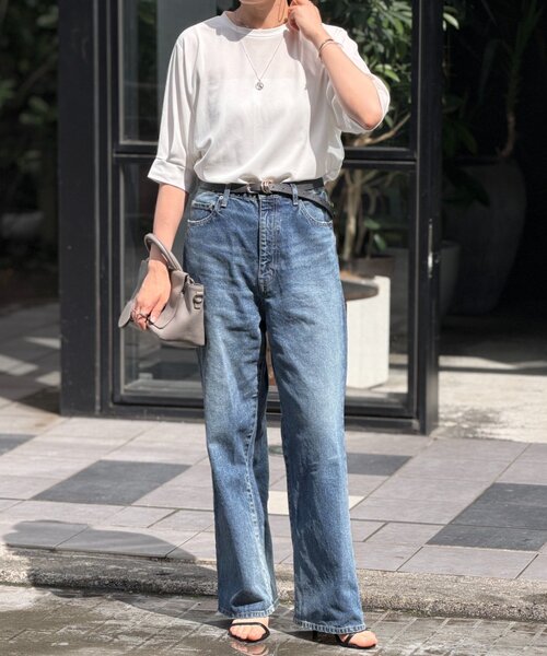 BEARDSLEY(ビアズリー)の「半袖Tブラウス(Tシャツ/カットソー・レディース・ホワイト/ブラック・FREE)」の4枚目の写真
