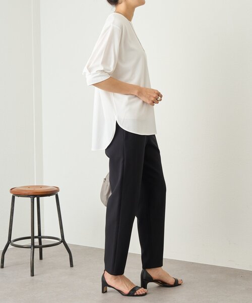 BEARDSLEY(ビアズリー)の「半袖Tブラウス(Tシャツ/カットソー・レディース・ホワイト/ブラック・FREE)」の22枚目の写真
