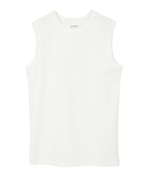 martinique(マルティニーク)の「《追加》コットンフライスノースリーブプルオーバー(Tシャツ/カットソー・レディース・ホワイト・FREE)」の1枚目の写真