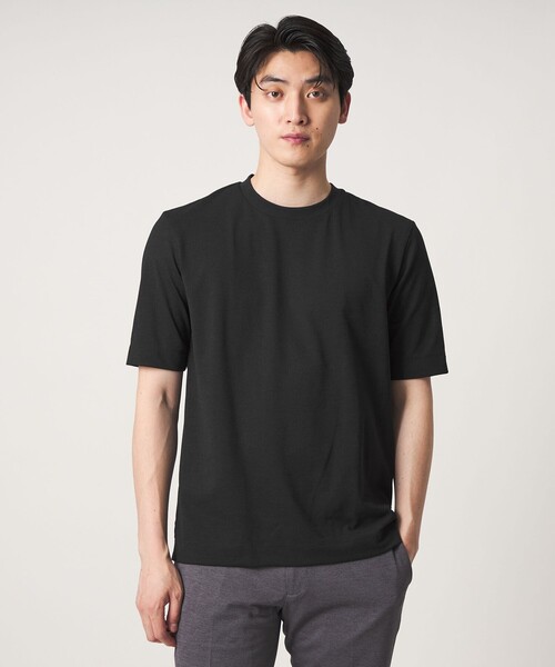 A DAY IN THE LIFE UNITED ARROWS(アデイインザライフユナイテッドアローズ)の「PrimeFlex® ドライメッシュ カットソー-吸水速乾-<A DAY IN THE LIFE>(Tシャツ/カットソー・メンズ・ライトグレー/ブラック/ダークグレー・M/XL/L)」の2枚目の写真