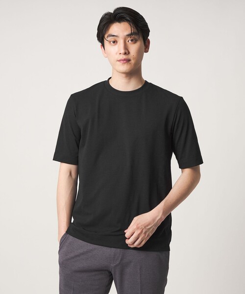 A DAY IN THE LIFE UNITED ARROWS(アデイインザライフユナイテッドアローズ)の「PrimeFlex® ドライメッシュ カットソー-吸水速乾-<A DAY IN THE LIFE>(Tシャツ/カットソー・メンズ・ライトグレー/ブラック/ダークグレー・M/XL/L)」の4枚目の写真