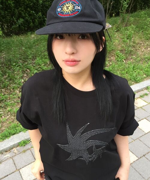 S'EST(エスイーエスティー)の「Dot Star Applique T-shirts Black(Tシャツ/カットソー・メンズ・ブラック・SMALL/MEDIUM/LARGE)」の4枚目の写真