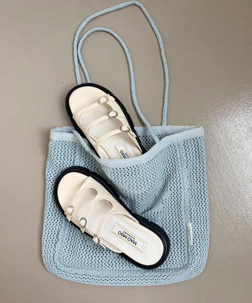 MAC MOC(マックモック)の「Popo ポポ ラウンドプラットフォームスライダー_2カラー (4.5cm)(サンダル・レディース・ブラック/Cream・22.5cm/23cm/23.5cm/24cm/24.5cm/25cm)」の8枚目の写真
