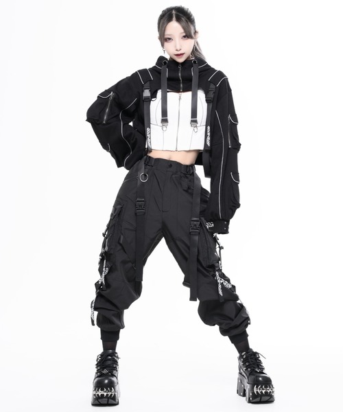 REFLEM INDUSTRY(レフレムインダストリー)の「『REFLEM INDUSTRY/レフレム インダストリー』TACTICAL CARGO PANTS/タクティカルカーゴパンツ(カーゴパンツ・レディース・ブラック・L/M)」の9枚目の写真