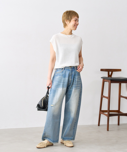 FLAT(フラット)の「レザーフリンジローファーミュール(その他シューズ・レディース・キャメル/ベージュ・SMALL/MEDIUM/LARGE/X-LARGE)」の10枚目の写真
