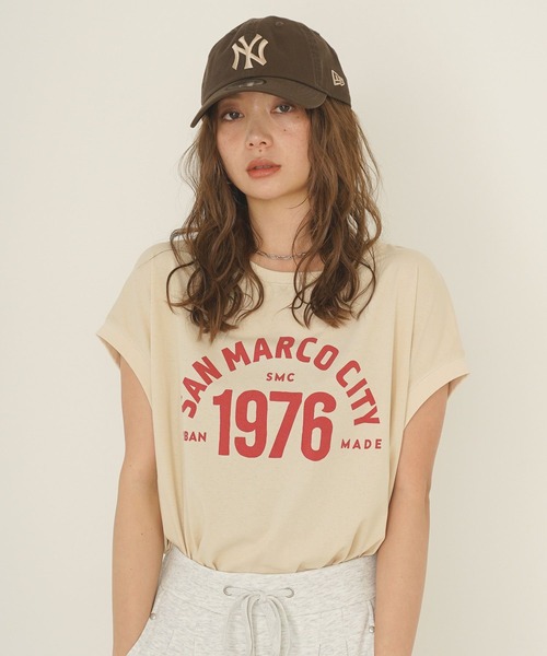 BAYFLOW(ベイフロー)の「フレンチドルマンプリントT(Tシャツ/カットソー・レディース・ブラウン/グレー/オフホワイト/ライトベージュ・FREE)」の18枚目の写真